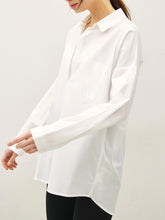 Load image into Gallery viewer, Oversized Cotton Button Down - White
