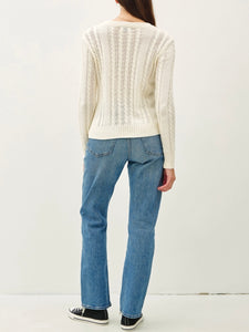 Classic Cable Sweater - Ivory