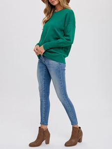 Classic Crew Neck Sweater - Green