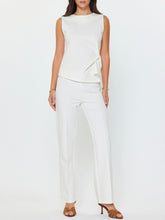 Load image into Gallery viewer, Side Pinch Ponte Top - Ivory
