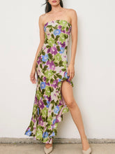 Load image into Gallery viewer, Floral Strapless Maxi Dress - Multi
