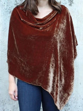 Load image into Gallery viewer, Silk Velvet Poncho - 9 Colors
