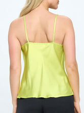 Load image into Gallery viewer, Satin Cowl Cami - Citron
