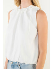 Load image into Gallery viewer, Sleeveless Bubble Top - White
