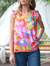 Load image into Gallery viewer, Fiesta Sleeveless Top - Orange Multi
