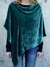Load image into Gallery viewer, Silk Velvet Poncho - 9 Colors
