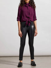 Load image into Gallery viewer, Leather Combo Legging - Black FINAL SALE
