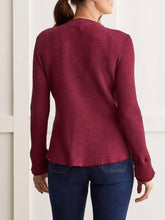 Load image into Gallery viewer, Henley Top - Red Plum FINAL SALE
