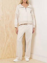 Load image into Gallery viewer, Rib Fleece 1/4 Zip - Bone
