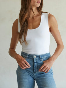 Double Layer Top - White