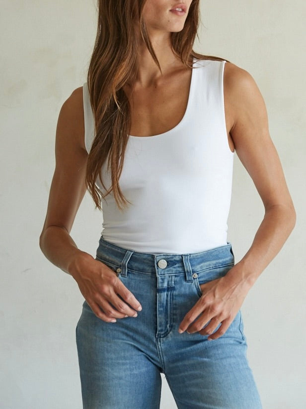 Double Layer Top - White