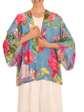 Load image into Gallery viewer, Kimono Jacket - Floral Study Blue
