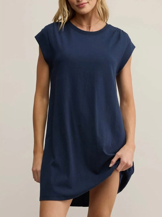 Routine Shift Mini Dress - Eclipse