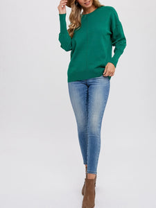 Classic Crew Neck Sweater - Green