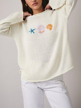 Load image into Gallery viewer, Sea Graphic Sweater - Cream
