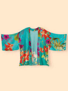 Kimono Jacket - Hummingbird Turquoise