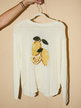 Load image into Gallery viewer, Lemon Intarsia Sweater - Cream
