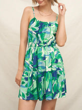 Load image into Gallery viewer, Open Back Mini Dress - Green Multi
