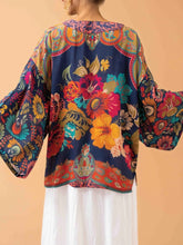 Load image into Gallery viewer, Kimono Jacket -Vintage Floral Ink
