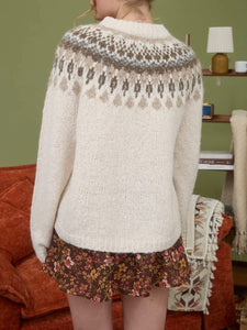 Fair Isle Crewneck Sweater - Ivory Multi