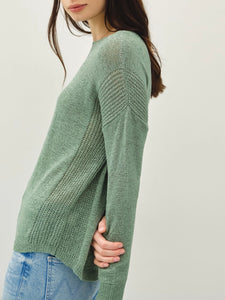 Drop Shoulder Sweater - Sage