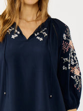 Load image into Gallery viewer, Embroidery &amp; Lace Blouse - Eclipse
