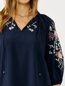 Embroidery & Lace Blouse - Eclipse