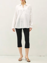 Load image into Gallery viewer, Oversized Cotton Button Down - White
