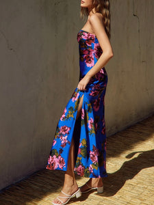 Bias Maxi Dress - Midnight Floral