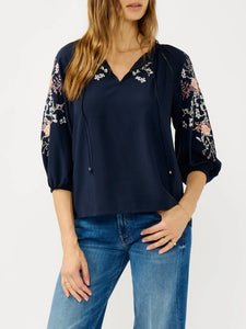 Embroidery & Lace Blouse - Eclipse