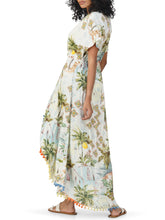 Load image into Gallery viewer, Vintage Print Cover-Up Dress - Cream

