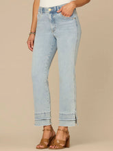Load image into Gallery viewer, Kick Flare with Double Hem Jean - Light Blue

