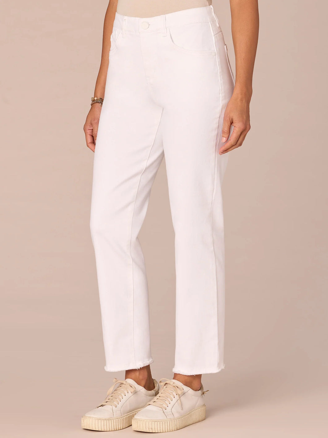 Slim Straight Leg Jean - Optic White