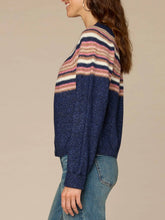 Load image into Gallery viewer, Placement Stripe Snap Cardigan - NRBM
