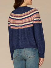 Load image into Gallery viewer, Placement Stripe Snap Cardigan - NRBM

