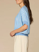 Load image into Gallery viewer, Two Tone Dolman Space Dye Sweater - BLDM
