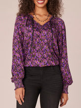 Load image into Gallery viewer, Ruffle Edge Print Blouse - PSFM
