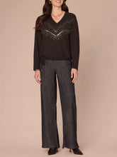Load image into Gallery viewer, Brushed Top with Sequins - Black
