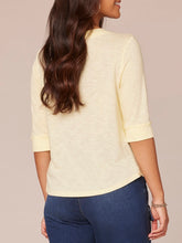 Load image into Gallery viewer, Notch Neck Tee - Buttercup
