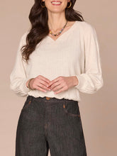 Load image into Gallery viewer, Smocked Sleeve Top - HCRM
