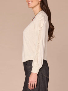 Smocked Sleeve Top - HCRM