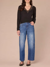 Load image into Gallery viewer, Crochet Knit Top - Black
