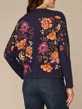 Load image into Gallery viewer, Boatneck Printed Pullover - Navy
