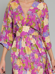 Kimono Sleeve Mini Dress - Orchid