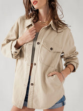 Load image into Gallery viewer, Twill Cotton Shacket - Khaki
