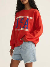 Load image into Gallery viewer, USA Sunday Sweatshirt - Cabana Red
