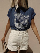 Load image into Gallery viewer, All American Boyfriend Tee - Yacht Blue
