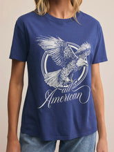 Load image into Gallery viewer, All American Boyfriend Tee - Yacht Blue
