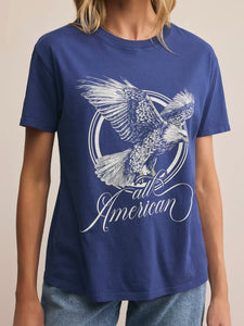 All American Boyfriend Tee - Yacht Blue