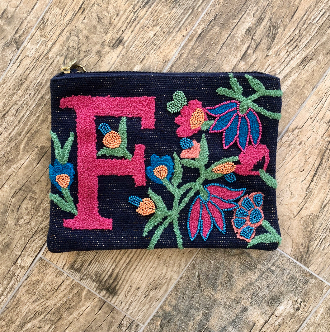 Embroidered Initial Crossbody FINAL SALE